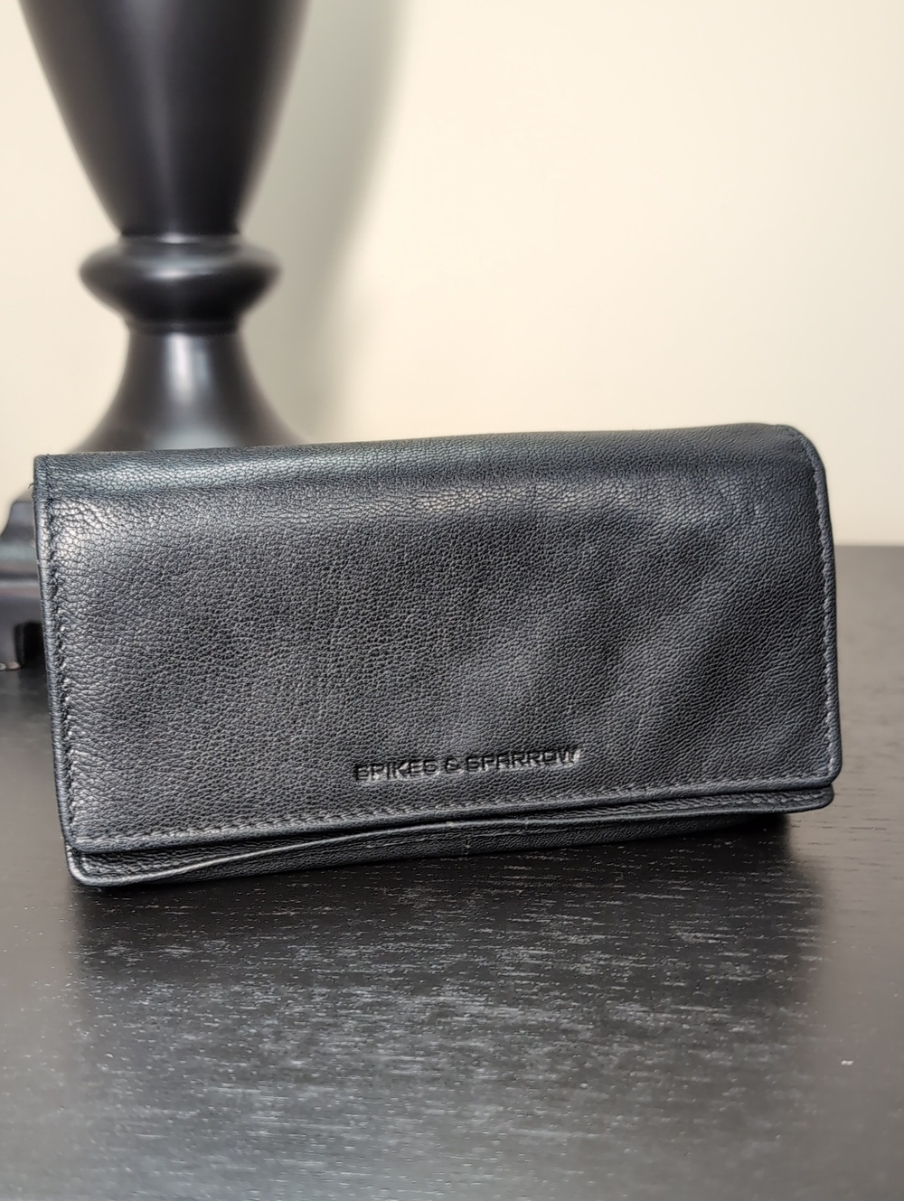 Spikes And Sparrow Expandable Leather RFID Blocking Accordion Wallet Duel Snap